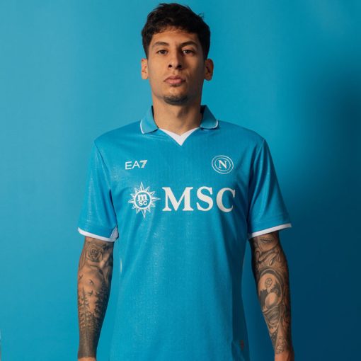 EA7 Napoli 2024/25 Men's Home Shirt - Image 6