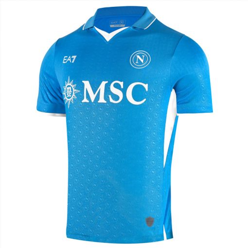 EA7 Napoli 2024/25 Men's Home Shirt - Image 2