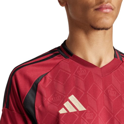 Adidas Belgium 2024/25 Men's Home Shirt - Image 3