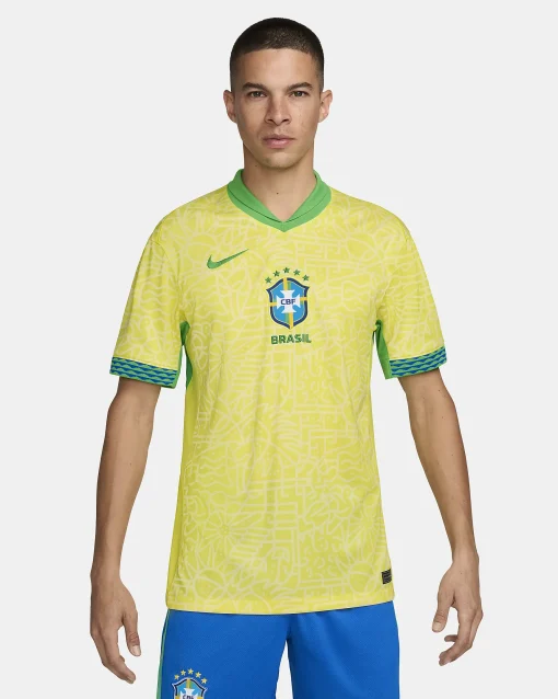 Nike Brazil 2024 Men's Home Stadium Shirt - Image 4