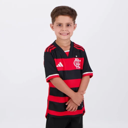 Adidas Flamengo 2024/25 Youth Home Shirt - Image 5