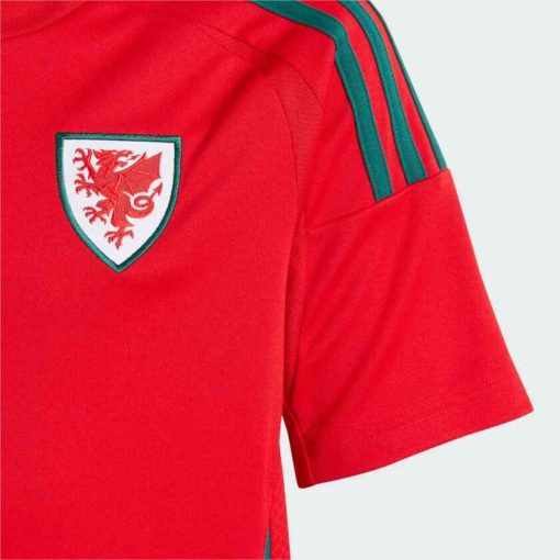 Adidas Wales 2024 Youth Home Shirt - Image 4