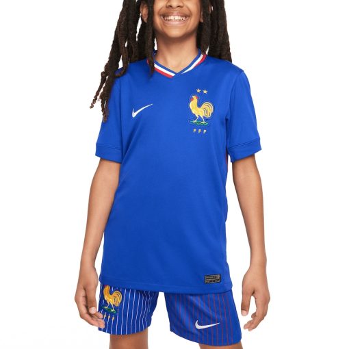 Nike France 2024/25 Youth Home Stadium Shirt - Image 3