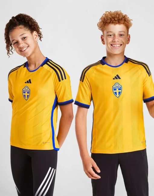 Adidas Sweden 2022/23 Youth Home Shirt