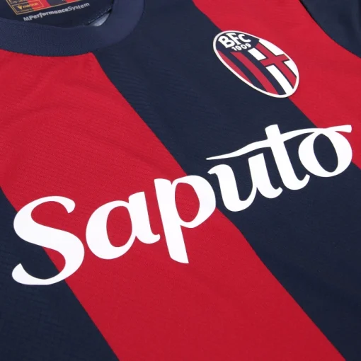 Macron Bologna 2024/25 Youth Home Shirt - Image 4