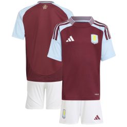 Aston Villa Adidas Home Mini Kit 2024-25