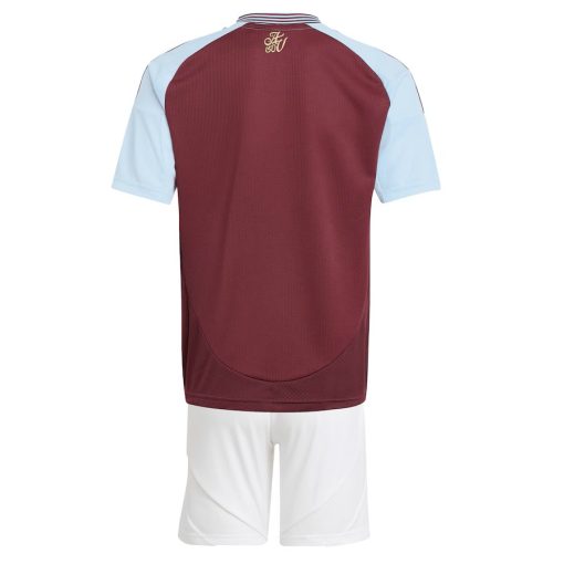 Adidas Aston Villa 2024/25 Infant Home Shirt & Shorts Set - Image 3