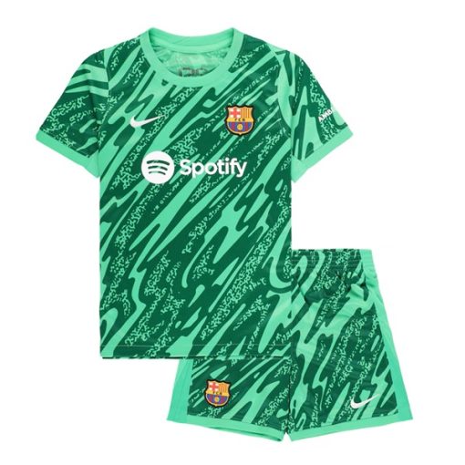 Nike Barcelona 2024/25 Infant Home Goalkeeper Shirt & Shorts Set