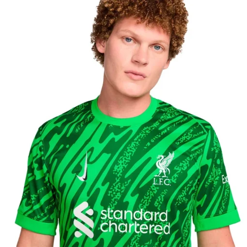 Nike Liverpool 2024/25 Men's Green Goalkeeper Third Stadium Shirt - Image 2