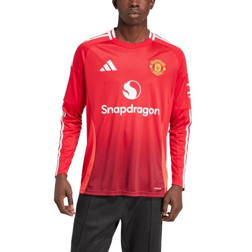 Adidas Manchester United 2024/25 Men's Long Sleeve Home Shirt - Image 4