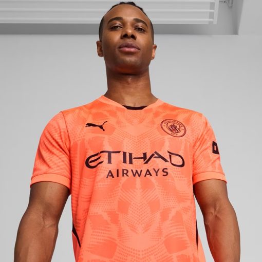 Puma Manchester City 2024/25 Men's Orange Goalkeeper Shirt - Image 3