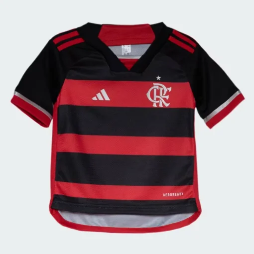 Adidas Flamengo 2024/25 Infant Home Shirt & Shorts Set - Image 6