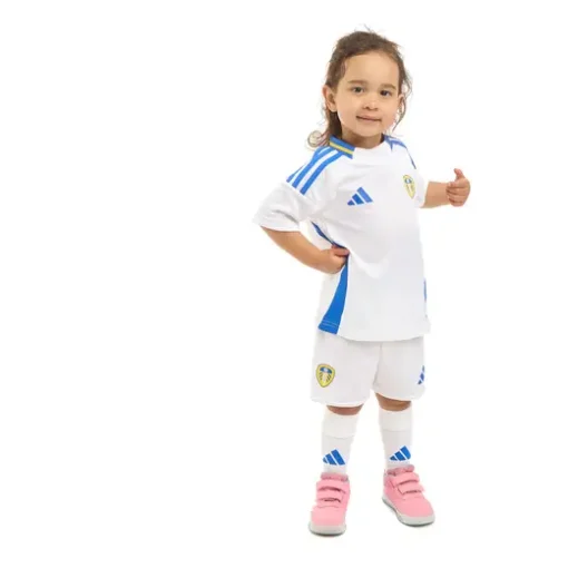 Adidas Leeds United 2024/25 Infant Home Shirt & Shorts Set - Image 5