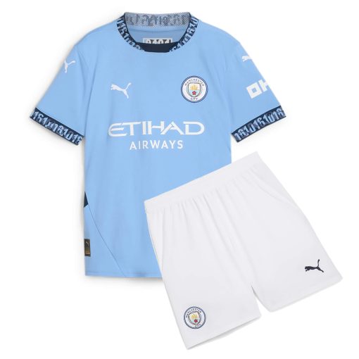 Puma Manchester City 2024/25 Infant Home Shirt & Shorts Set