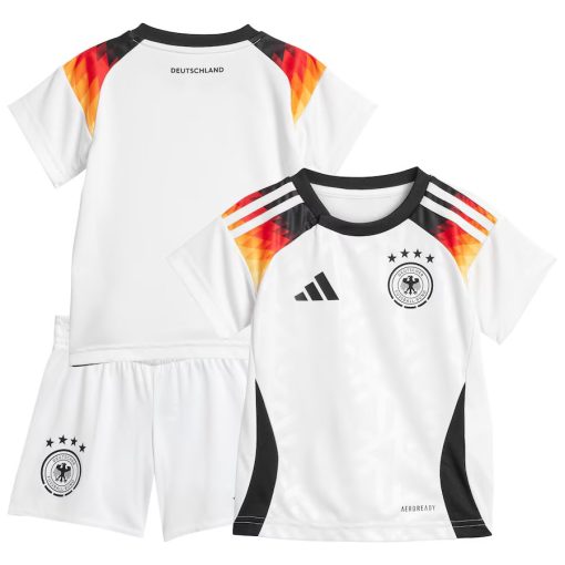 Adidas Germany 2024 Infant Home Shirt & Shorts Set - Image 3