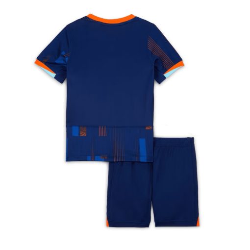 Nike Netherlands 2024 Infant Away Stadium Shirt & Shorts Set - Image 2