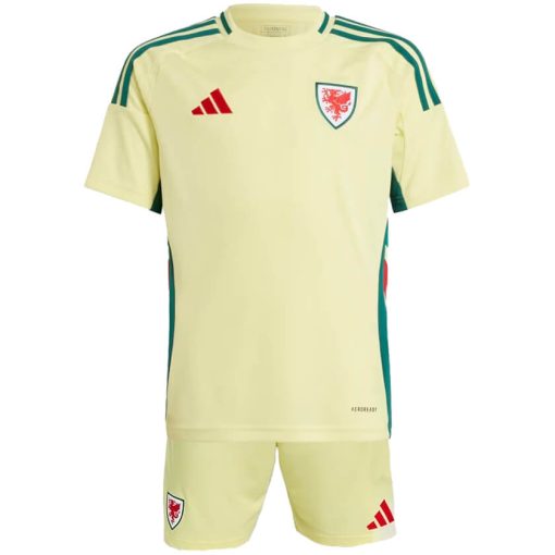 Adidas Wales 2024 Infant Away Shirt & Shorts Set