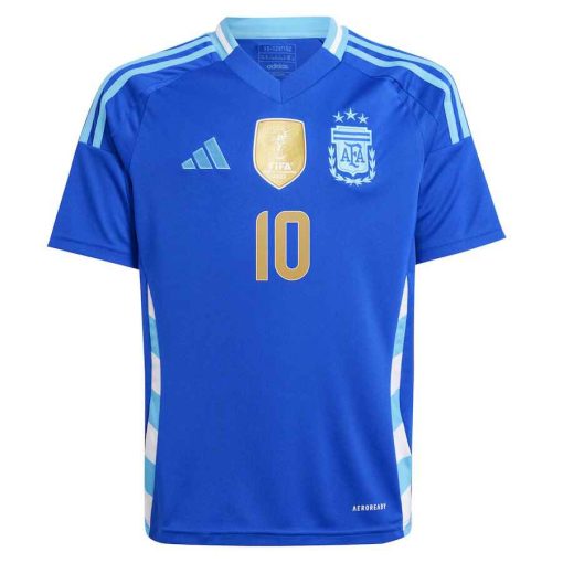 Adidas Argentina #10 Lionel Messi 2024 Youth Away Shirt - Image 2