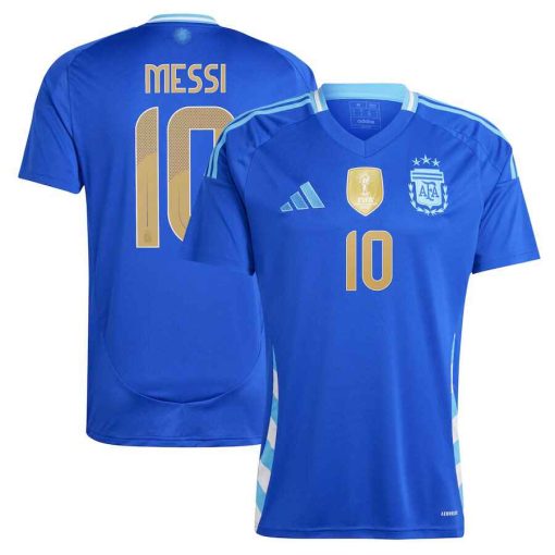 Adidas Argentina #10 Lionel Messi 2024 Men's Away Shirt - Image 3