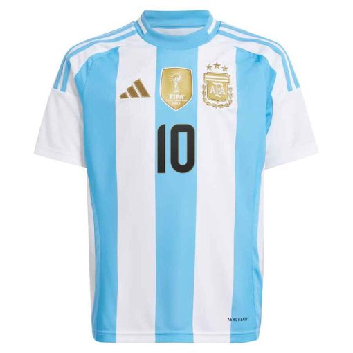 Adidas Argentina #10 Lionel Messi 2024 Youth Home Shirt - Image 3