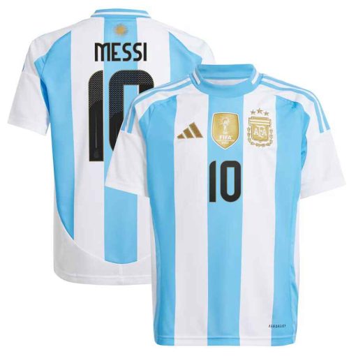 Adidas Argentina #10 Lionel Messi 2024 Youth Home Shirt - Image 2