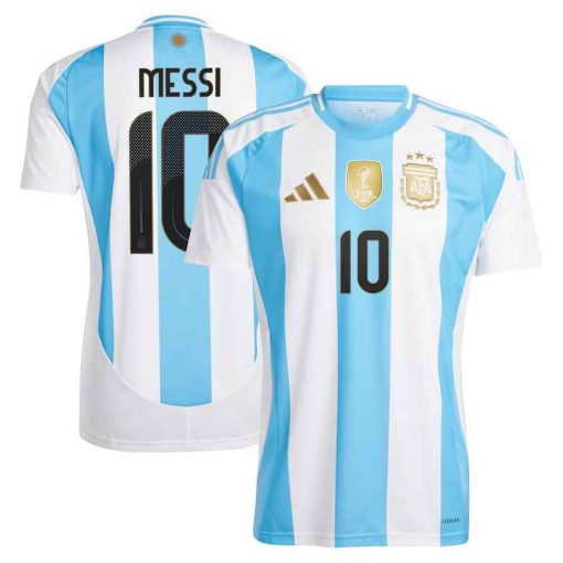 Adidas Argentina #10 Lionel Messi 2024 Men's Home Shirt - Image 3