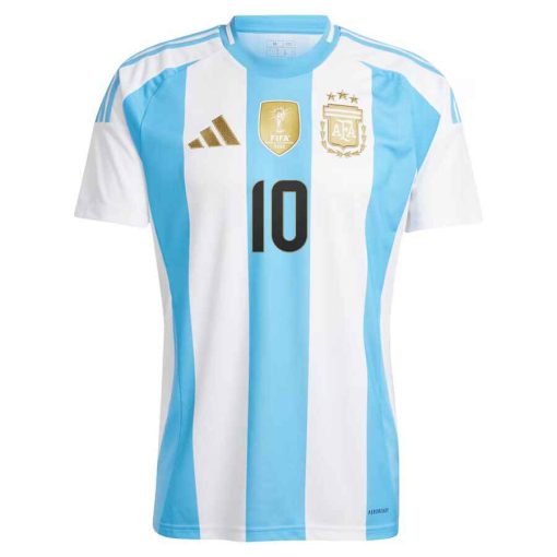 Adidas Argentina #10 Lionel Messi 2024 Men's Home Shirt - Image 2