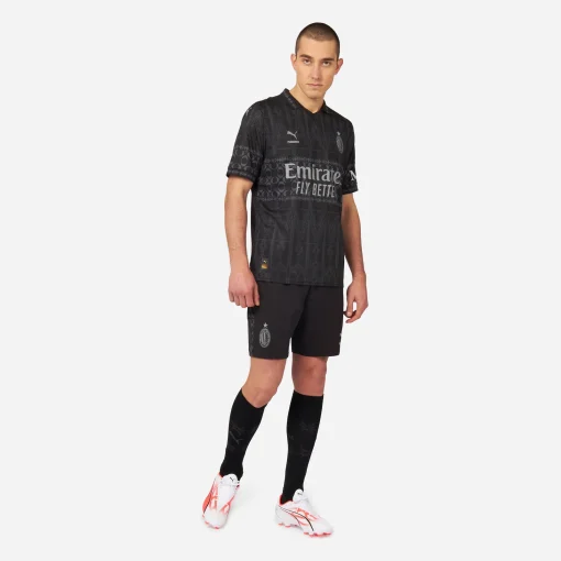 Puma x Pleasures AC Milan 2024 Men's Fourth Shirt - Dark Version - Image 6