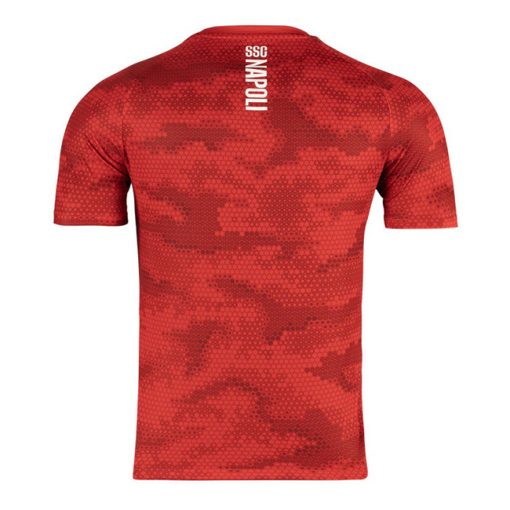 EA7 Napoli 2024/25 Men's Red Training Shirt - Image 3