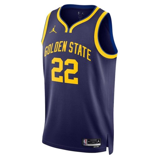 Jordan Golden State Warriors #22 Andrew Wiggins Unisex Swingman Jersey - Statement Edition - Navy