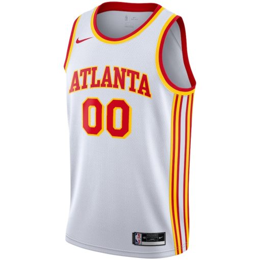 Nike Atlanta Hawks #00 2020/21 Swingman Custom Jersey - Association Edition - White