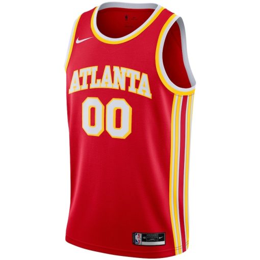 Nike Atlanta Hawks #00 2020/21 Swingman Custom Jersey - Icon Edition - Red