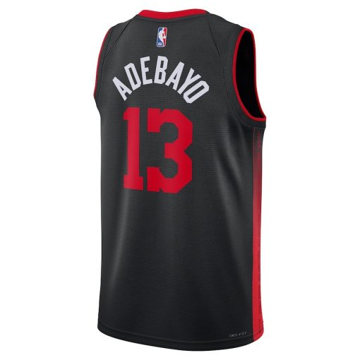 Nike Miami Heat #13 Bam Adebayo Unisex 2023/24 Swingman Jersey - Black - City Edition - Image 2