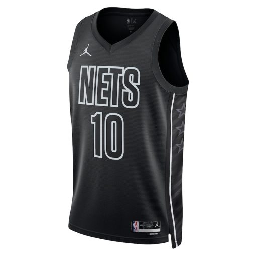 Jordan Brooklyn Nets #10 Ben Simmons Unisex Swingman Jersey - Statement Edition - Black