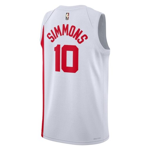 Nike Brooklyn Nets #10 Ben Simmons Swingman Jersey - Classic Edition - White - Image 2