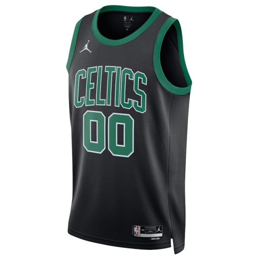 Jordan Boston Celtics #00 Unisex 2022/23 Swingman Custom Jersey - Statement Edition - Black