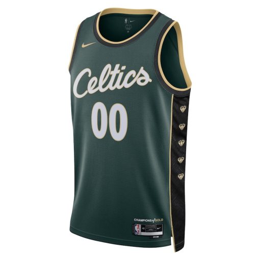 Nike Boston Celtics #00 Unisex 2022/23 Swingman Custom Jersey - City Edition - Kelly Green