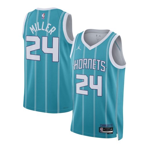 Nike Charlotte Hornets #24 Brandon Miller Unisex NBA Draft Swingman Jersey - Icon Edition - Teal - Image 3