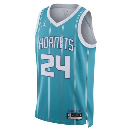 Nike Charlotte Hornets #24 Brandon Miller Unisex NBA Draft Swingman Jersey - Icon Edition - Teal