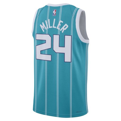 Nike Charlotte Hornets #24 Brandon Miller Unisex NBA Draft Swingman Jersey - Icon Edition - Teal - Image 2