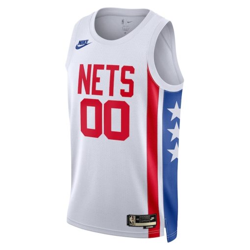 Nike Brooklyn Nets #00 Unisex 2022/23 Custom Swingman Jersey - Classic Edition - White