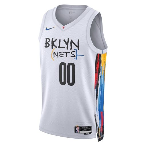 Nike Brooklyn Nets #00 Unisex 2022/23 Swingman Custom Jersey - City Edition - White