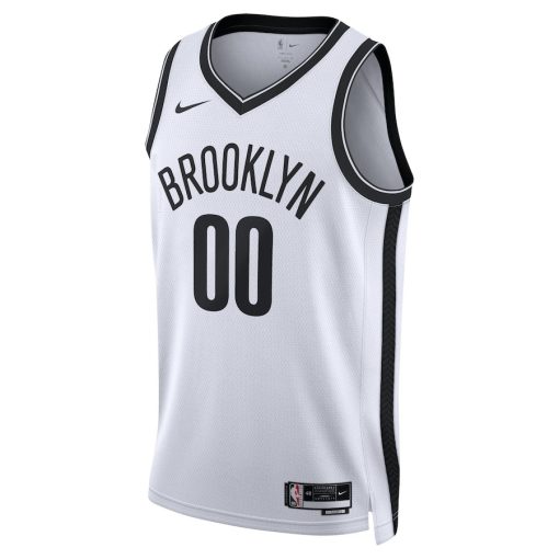 Nike Brooklyn Nets #00 Unisex Swingman Custom Jersey White - Association Edition