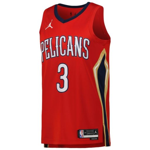 Jordan New Orleans Pelicans #3 CJ McCollum Unisex Swingman Jersey - Statement Edition - Red