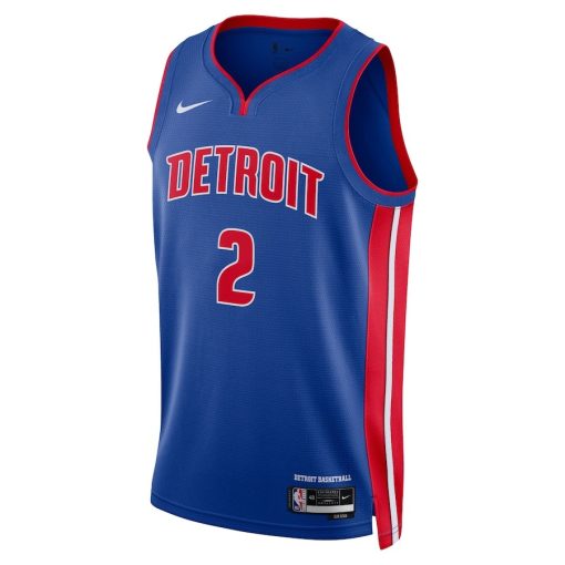 Nike Detroit Pistons #2 Cade Cunningham Unisex Swingman Jersey - Icon Edition - Blue