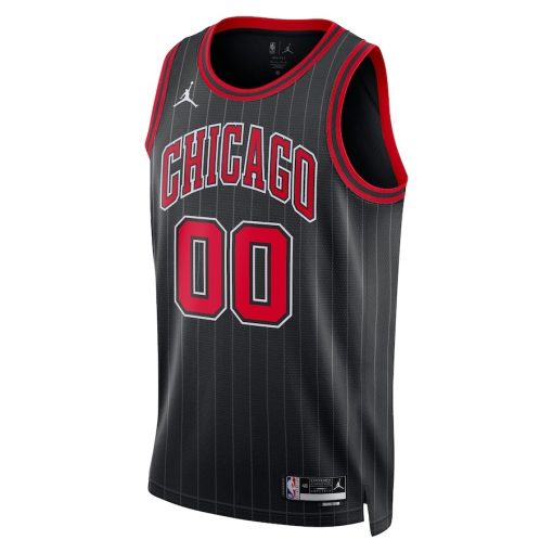 Jordan Chicago Bulls #00 Unisex 2022/23 Swingman Custom Jersey - Statement Edition - Black