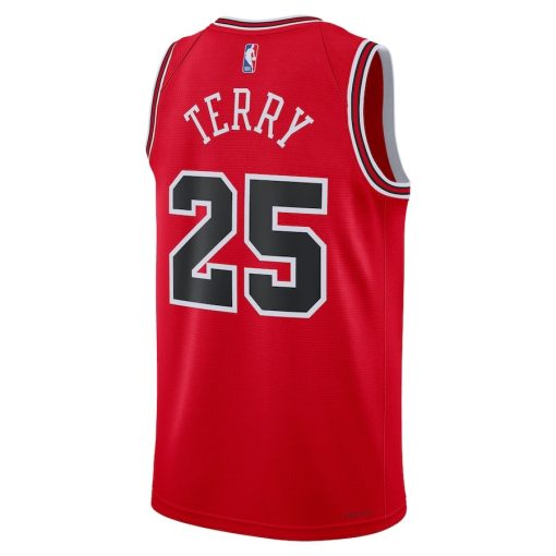 Nike Chicago Bulls #25 Dalen Terry Unisex 2022 NBA Draft First Round Pick Swingman Jersey - Icon Edition - Red - Image 2