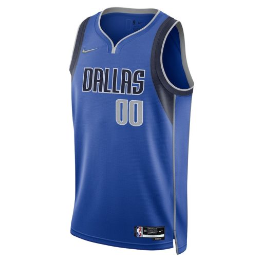 Nike Dallas Mavericks #00 2021/22 Diamond Swingman Custom Jersey - Icon Edition - Blue