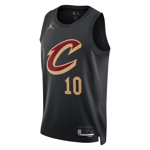 Jordan Cleveland Cavaliers #10 Darius Garland Unisex Swingman Jersey - Statement Edition - Black