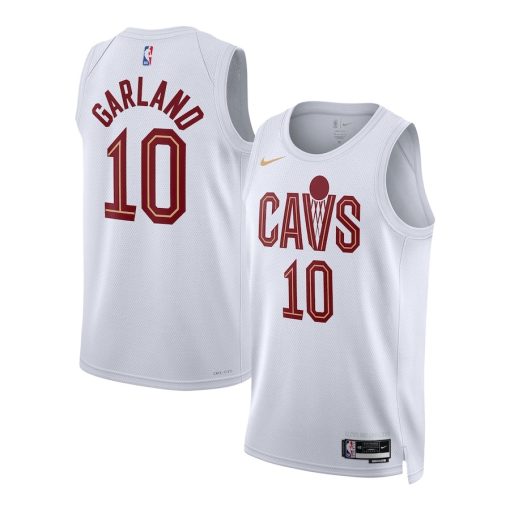 Nike Cleveland Cavaliers #10 Darius Garland Unisex Swingman Jersey - Association Edition - White - Image 3